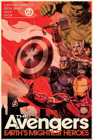 Plakat Maxi Avengers (Golden Age Hero Propaganda) - Marvel Pyramid International