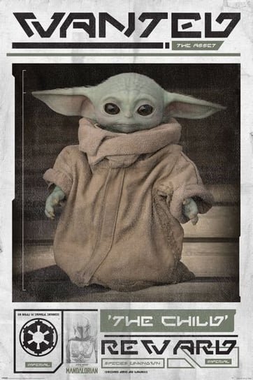 Plakat Maxi Wanted The Child (The Mandalorian) - Star Wars Star Wars gwiezdne wojny