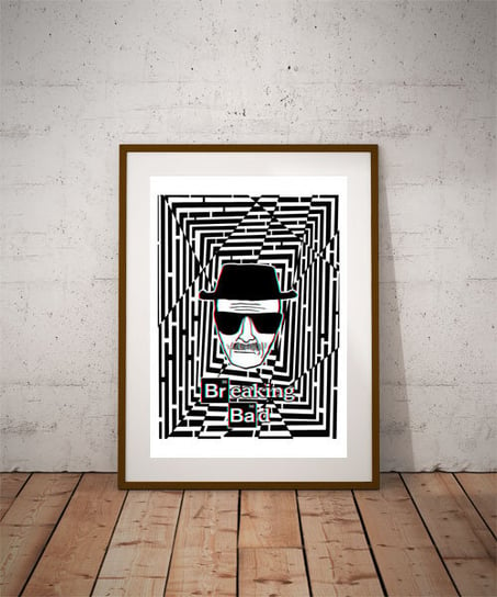 Plakat, Maze Gaze Breaking Bad, 3D 29,7x42 cm reinders