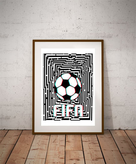 Plakat, Maze Gaze FIFA, 3D 42x59,4 cm reinders