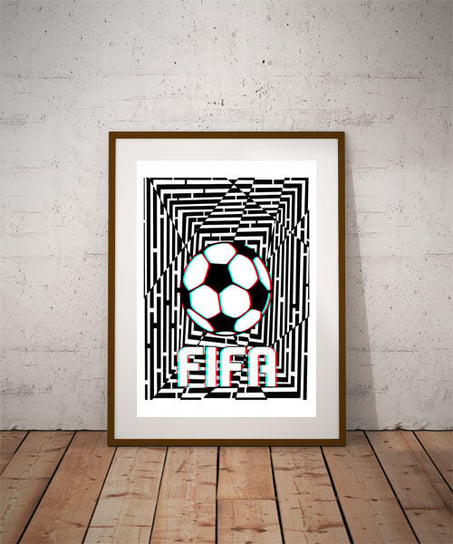 Plakat, Maze Gaze FIFA, 3D 61x91,5 cm reinders