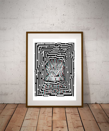 Plakat, Maze Gaze Gra o Tron, 3D 61x91,5 cm reinders