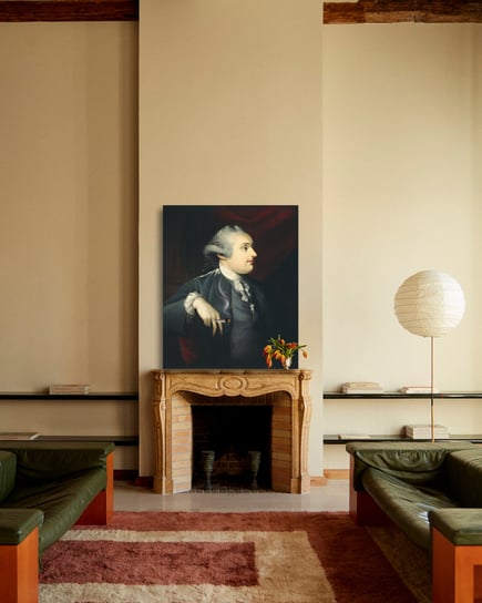 Plakat Mężczyzna z jointem 50x70 Dekoracje PATKA Patrycja Kita