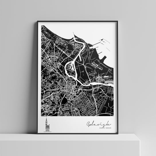Plakat Miasto - Gdańsk 70x100 cm Peszkowski Graphic