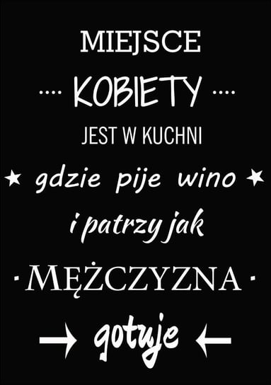 Plakat, Miejsce kobiety, 59,4x84,1 cm reinders