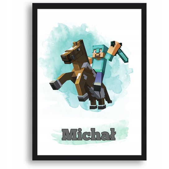 Plakat Minecraft A4 Dzień Dziecka Imię Prezent Y2 Inna marka