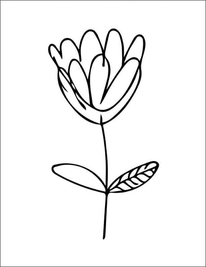 Plakat, Minimalistyczny kwiat, 59,4x84,1 cm reinders
