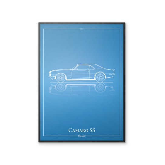 Plakat Motoryzacja Chevrolet Camaro SS 50x70 cm Peszkowski Graphic