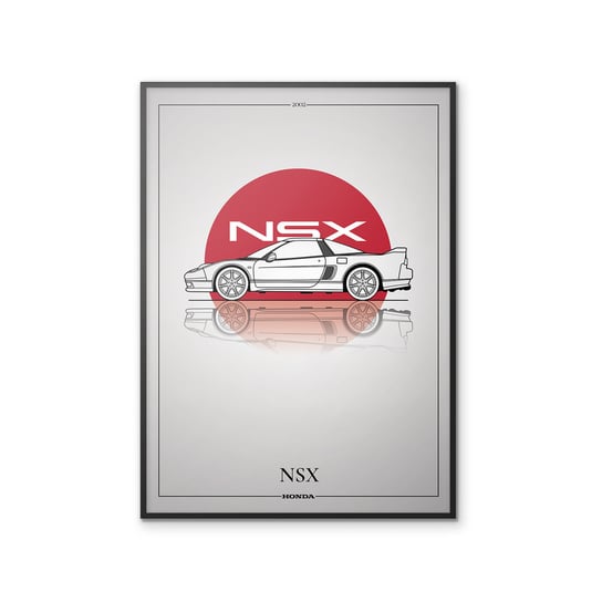 Plakat Motoryzacja Honda NSX 50x70 cm Peszkowski Graphic