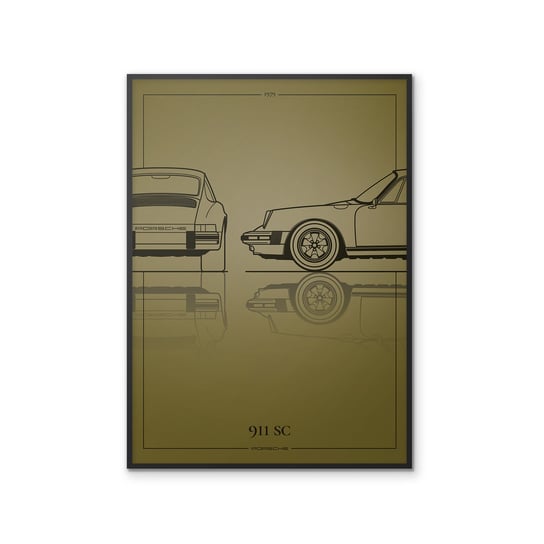 Plakat Motoryzacja Porsche 911SC 50x70 cm Peszkowski Graphic