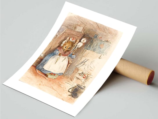 plakat myszka Beatrix Potter 40x50 DEKORAMA