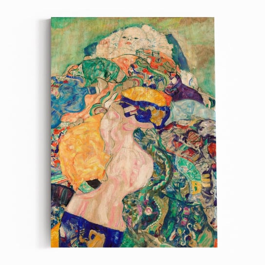 Plakat na drewnie Baby by Gustav Klimt 40x60 / IkkunaShop IkkunaShop