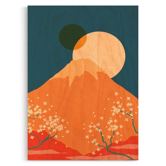 Plakat na drewnie Big and small suns 20x30 / IkkunaShop IkkunaShop