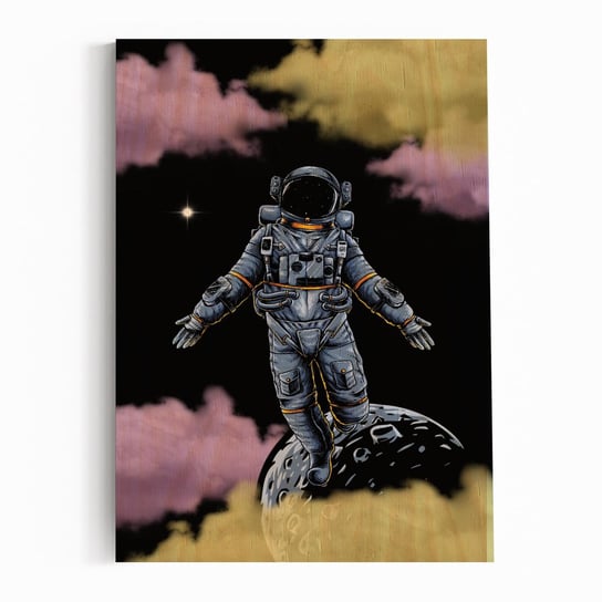 Plakat na drewnie Clouds in galaxy 30x40 / IkkunaShop IkkunaShop
