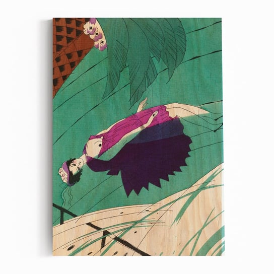 Plakat na drewnie Dead woman floating in the river by Charles Martin 30x40 / IkkunaShop IkkunaShop