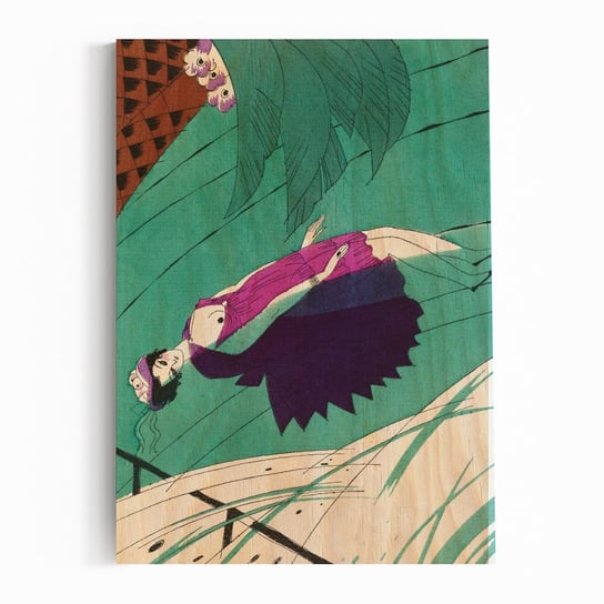 Plakat na drewnie Dead woman floating in the river by Charles Martin 40x60 / IkkunaShop IkkunaShop