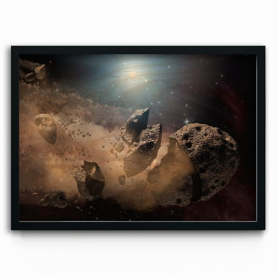 Plakat na drewnie Dusty remains of shredded asteroids around several dead stars Original from NASA 40x60 Czarna ramka / IkkunaShop IkkunaShop