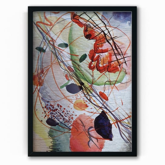 Plakat na metalu Aquarell print in high resolution by Wassily Kandinsky 20x30 Czarna ramka / IkkunaShop IkkunaShop