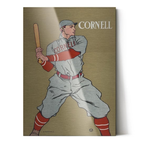 Plakat na metalu Baseball player by Edward Penfield 40x60 / IkkunaShop IkkunaShop