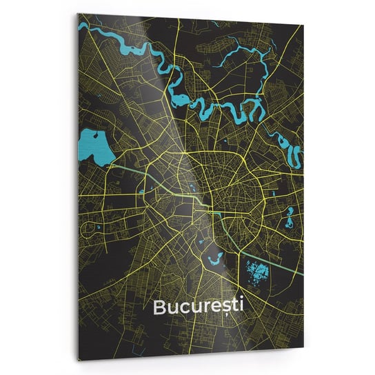 Plakat na metalu Bucuresti 40x60 / IkkunaShop IkkunaShop