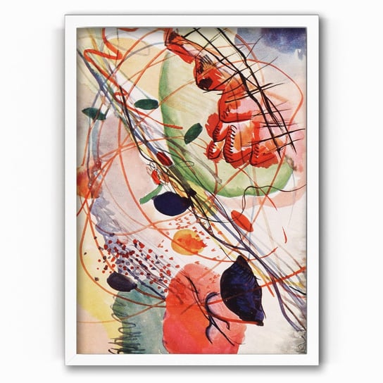Plakat na papierze Aquarell print in high resolution by Wassily Kandinsky 20x30 Biala ramka / IkkunaShop IkkunaShop