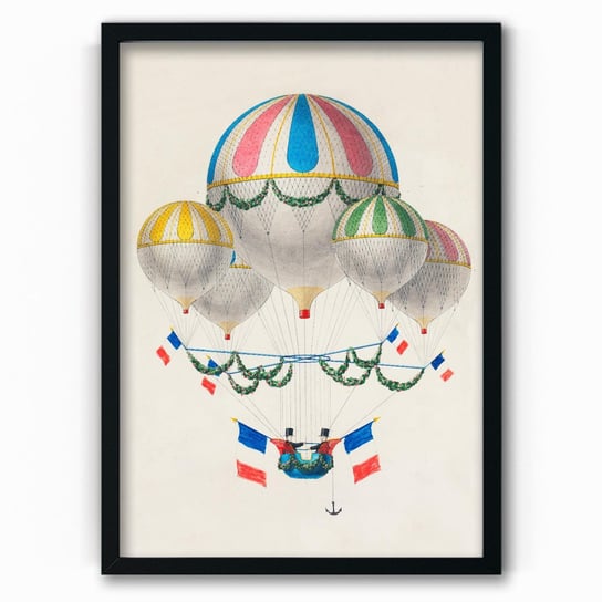 Plakat na papierze Balloons by Leon Benett 20x30 Czarna ramka / IkkunaShop IkkunaShop
