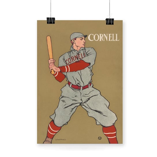 Plakat na papierze Baseball player by Edward Penfield 30x40 / IkkunaShop IkkunaShop