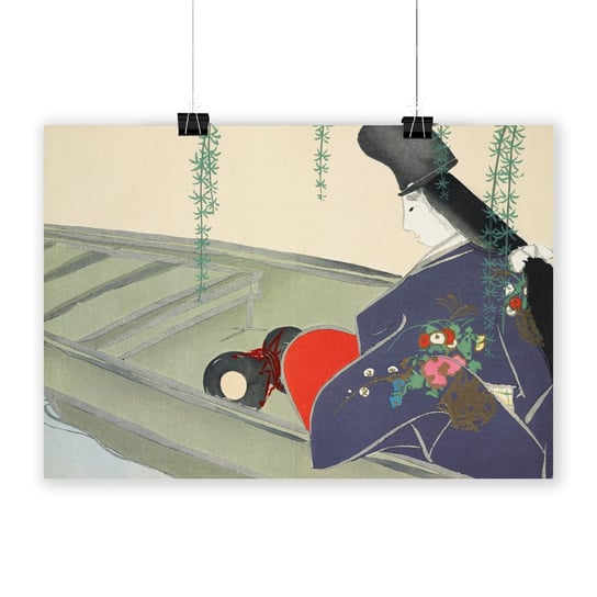 Plakat na papierze Boat from Momoyogusa Flowers of a Hundred Generations 1909 by Kamisaka Sekka 20x30 / IkkunaShop IkkunaShop