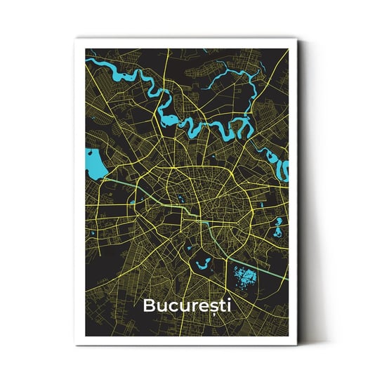 Plakat na papierze Bucuresti 20x30 Biala ramka / IkkunaShop IkkunaShop