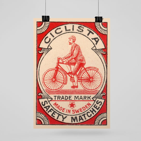 Plakat na papierze Ciclista Safety Matches 20x30 / IkkunaShop IkkunaShop