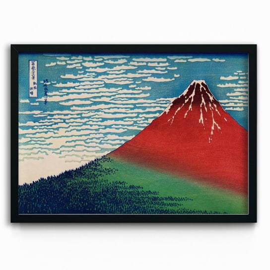 Plakat na papierze Clear Morning by Katsushika Hokusai 30x40 Czarna ramka / IkkunaShop IkkunaShop