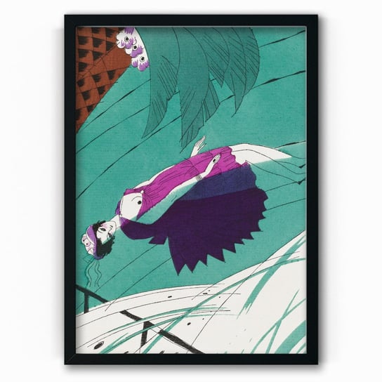 Plakat na papierze Dead woman floating in the river by Charles Martin 20x30 Czarna ramka / IkkunaShop IkkunaShop