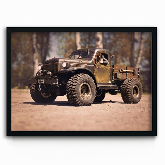 Plakat na papierze Dodge Power Wagon Brown RC 20x30 Czarna ramka / IkkunaShop IkkunaShop