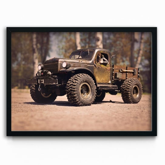 Plakat na papierze Dodge Power Wagon Brown RC 40x60 Czarna ramka / IkkunaShop IkkunaShop