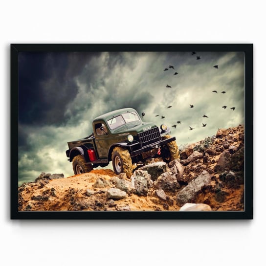Plakat na papierze Dodge Power Wagon RC 20x30 Czarna ramka / IkkunaShop IkkunaShop