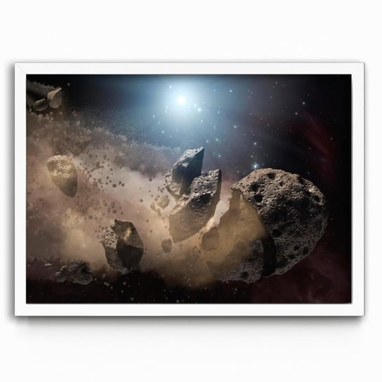 Plakat na papierze Dusty remains of shredded asteroids around several dead stars Original from NASA 30x40 Biala ramka / IkkunaShop IkkunaShop