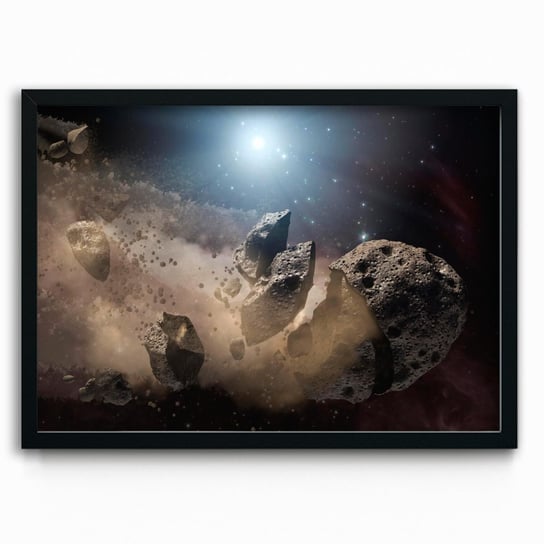 Plakat na papierze Dusty remains of shredded asteroids around several dead stars Original from NASA 30x40 Czarna ramka / IkkunaShop IkkunaShop