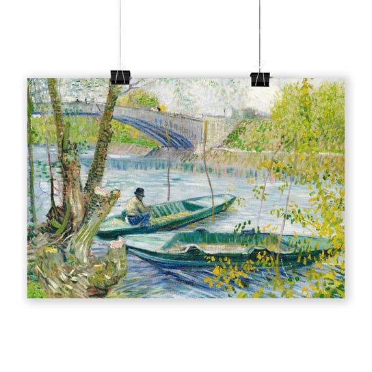 Plakat na papierze Fishing in Spring by Vincent Van Gogh 1887 30x40 / IkkunaShop IkkunaShop