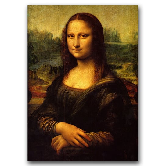 Plakat na płótnie na ścianę Mona Lisa Da Vinci A1 Vintageposteria