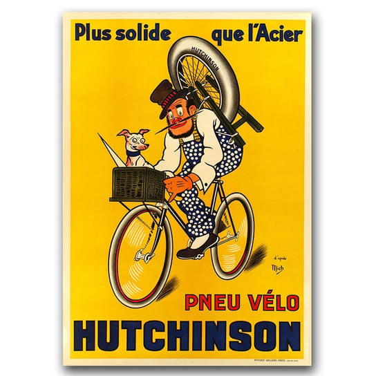 Plakat na płótnie na ścianę Plakat rowerowy A1 Vintageposteria