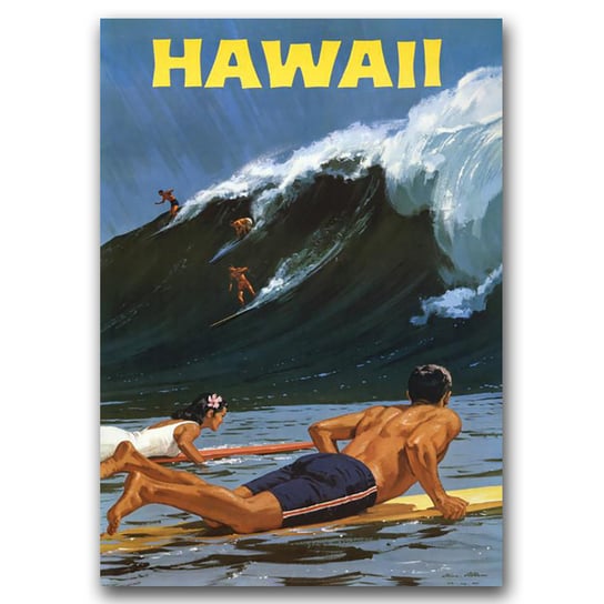 Plakat na ścianę do pokoju Hawaje A1 60 x 85 cm Vintageposteria