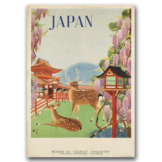 Plakat na ścianę Japonia Zarząd Tourst Industry A1 Vintageposteria