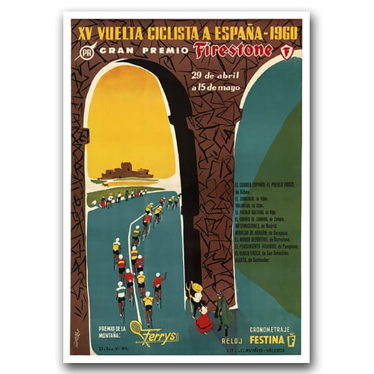 Plakat na ścianę Vuelta Cicilista a Espana A1 Vintageposteria
