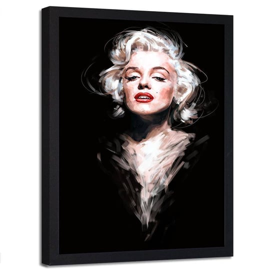 Plakat na ścianę w ramie czarnej FEEBY Ikona filmu portret, 40x60 cm Feeby