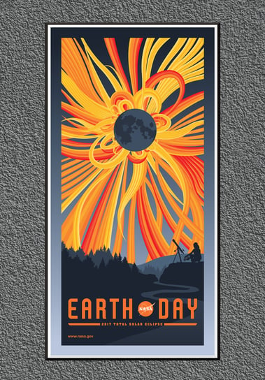 Plakat NASA Dzień Ziemi (Earth Day) 2017 60x30 cm / DodoPrint Dodoprint