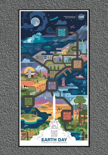 Plakat NASA Dzień Ziemi (Earth Day) 2021 60x30 cm / DodoPrint Dodoprint