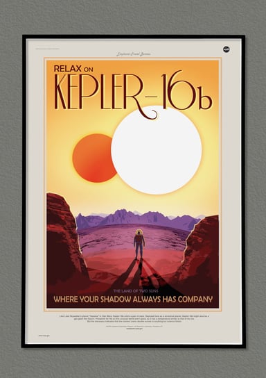 Plakat NASA Kepler-16b 70x50 cm / DodoPrint Dodoprint