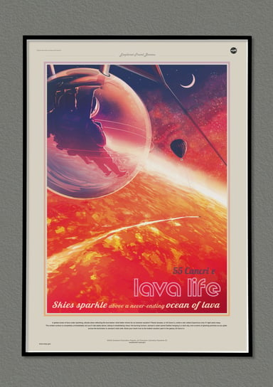 Plakat NASA Lava Life 70x50 cm / DodoPrint Dodoprint