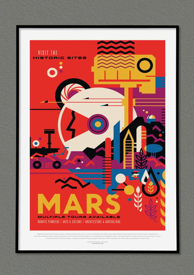 Plakat NASA Mars 70x50 cm / DodoPrint Dodoprint