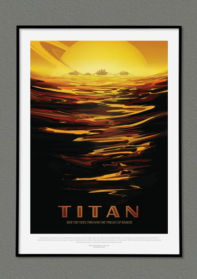 Plakat NASA Titan 70x50 cm / DodoPrint Dodoprint